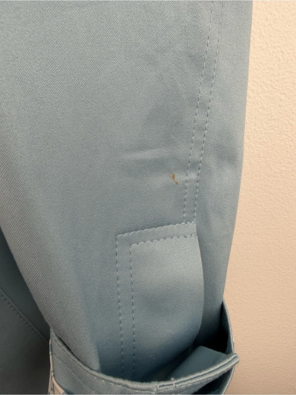 Coach Powder Blue Women's Single-Breasted Trench Coat